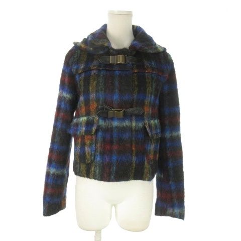 シーバイクロエ SEE BY CHLOE フーディショートコート 起毛 アルパカ混