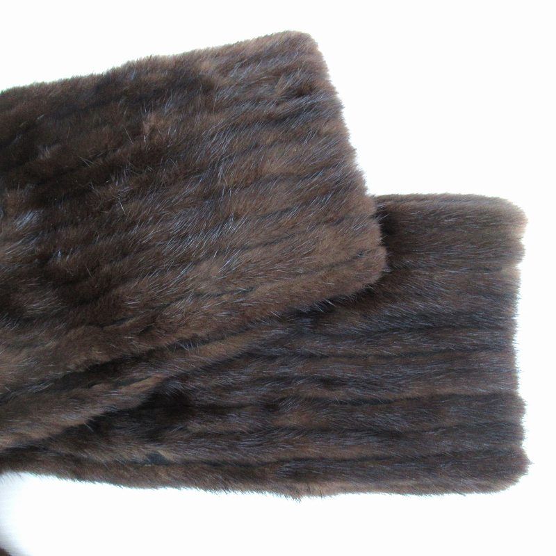 パルティーナ Partina 毛皮コート ファーコート ミンク ハーフ丈 M