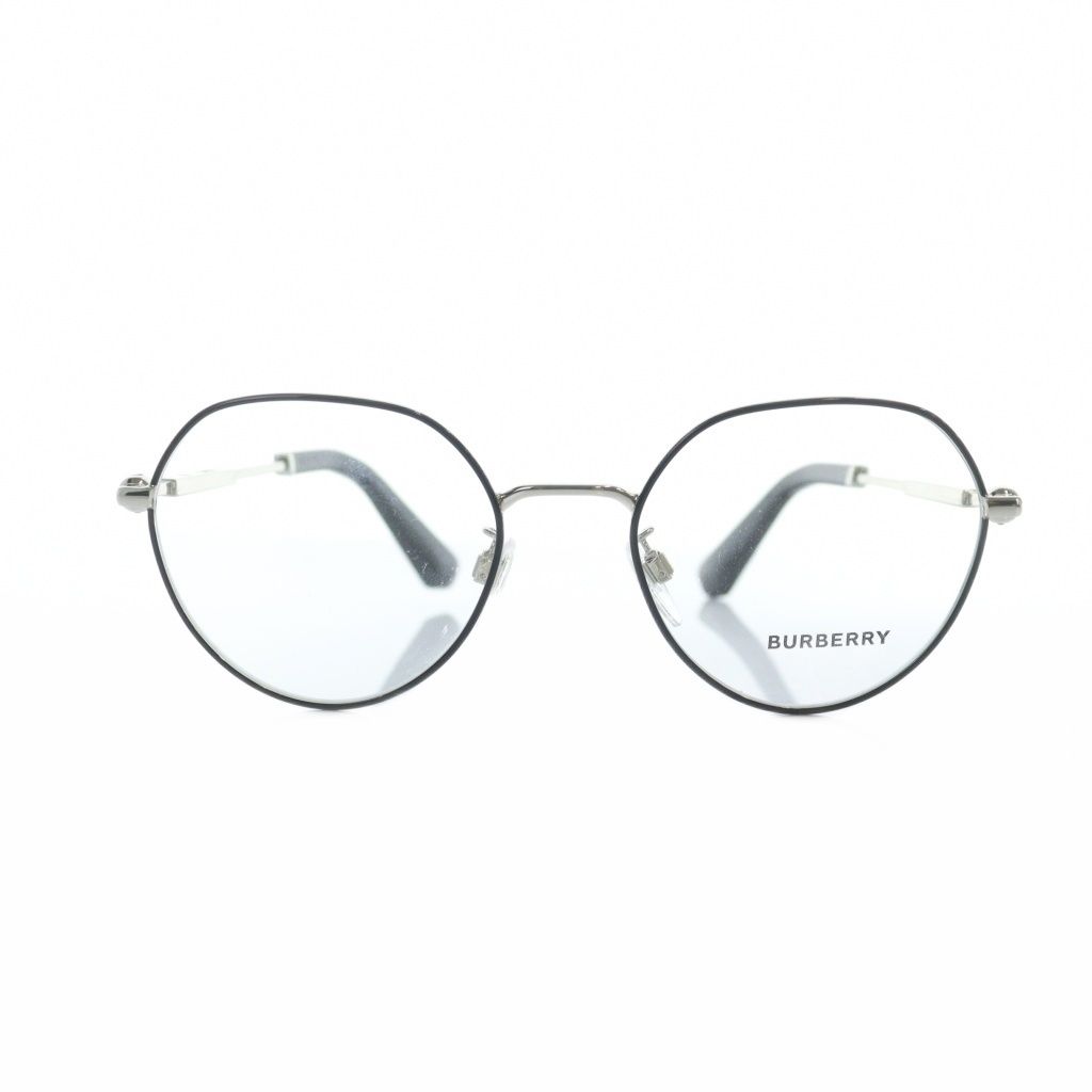 バーバリー BURBERRY 1388-D 眼鏡 めがね クリアレンズ ロゴ 51□19-145 シルバー色 ■GY11 /MQ