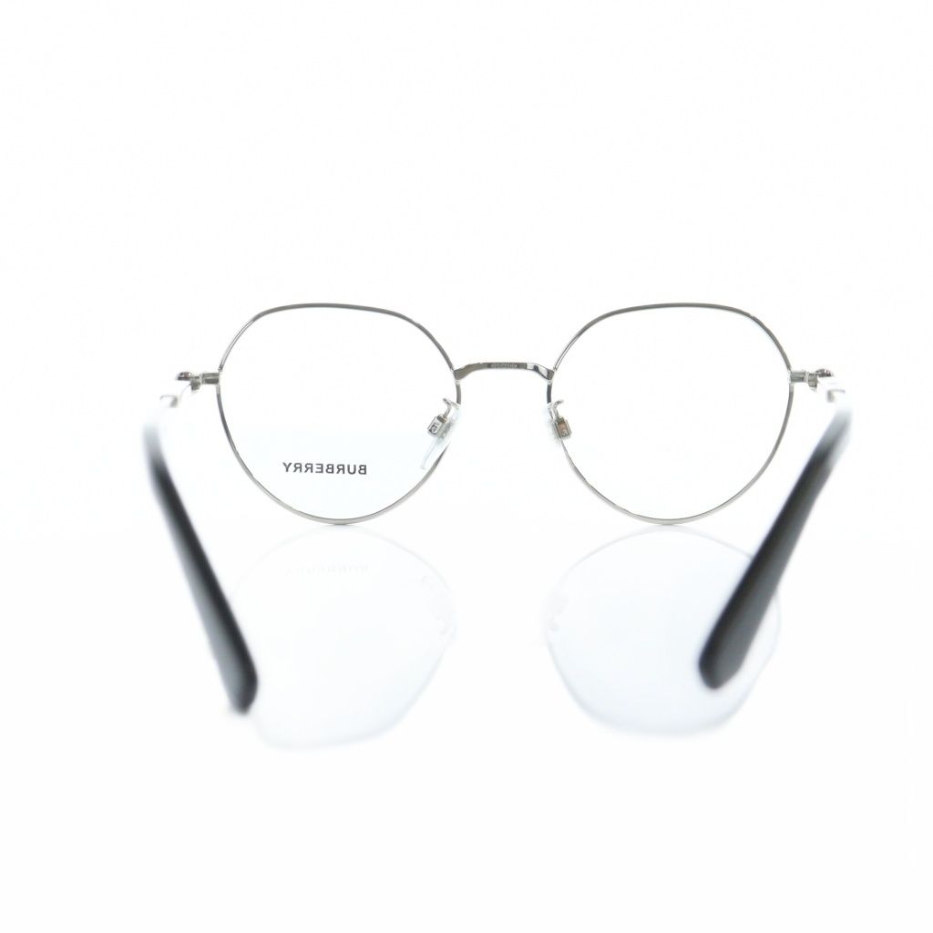 バーバリー 1388-D 眼鏡 めがね クリアレンズ ロゴ 51 19-145 シルバー色 GY 11 MQ