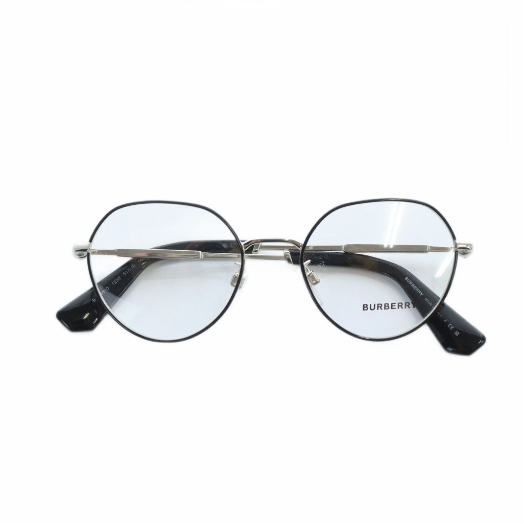  バーバリー 1388-D 眼鏡 めがね クリアレンズ ロゴ 51 19-145 シルバー色 GY 11 MQ その他 小物