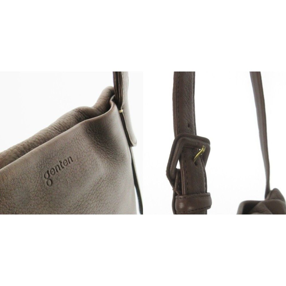 ゲンテン genten ショルダーバッグ クロスボディ ソフト レザー 革 ゲンテン genten ショルダーバッグ クロスボディ ソフト レザー 革