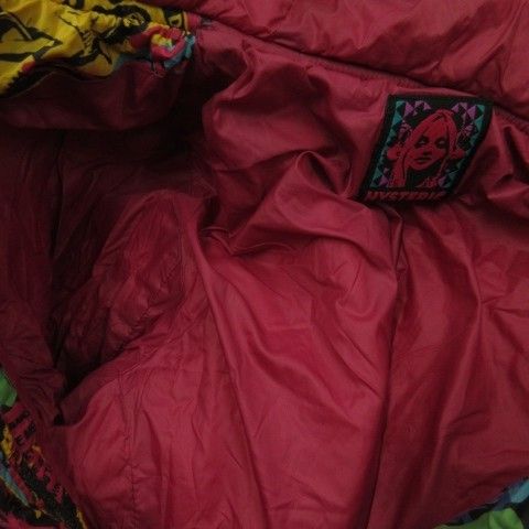  ヒステリックグラマー GLAMOUR プリマロフトナイロンタフタ 総柄フーデッドJK 中綿ジャケット フーディ ジップアップ 総柄 M ピンク CK 19 GY 01 その他 トップス