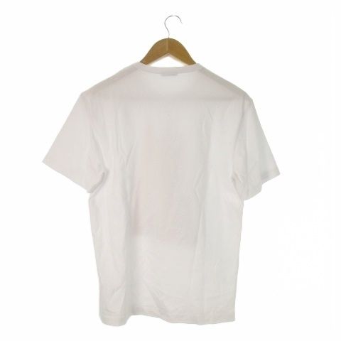 モンクレール MONCLER MAGLIA T-SHIRT ロゴプリントTシャツ クルーネック 丸首 半袖 プリント ロゴ S 白 ホワイト CK 11 GY 01