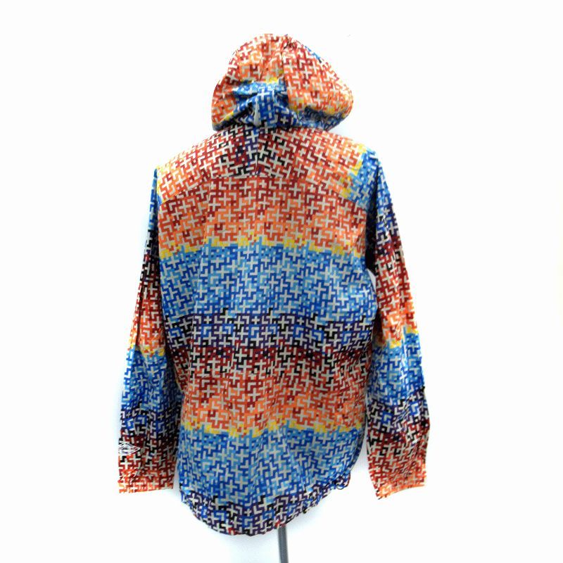 コロンビア Columbia Kipling Jacket アウトドアウェア ジャケット ミドル丈 総柄 ナイロン L マルチカラー 水色 ライトブルー オレンジ PM 2453 |SM 16 GY 01