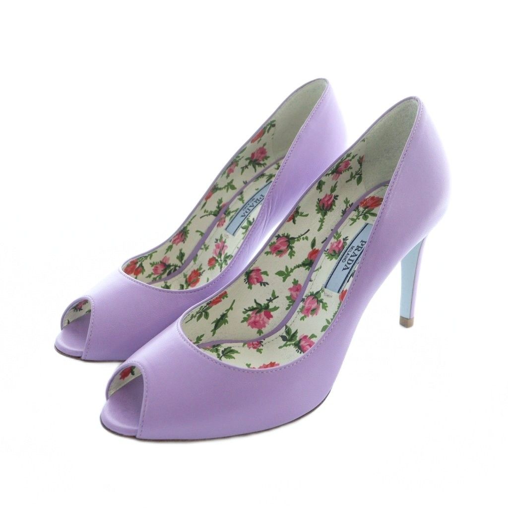 PRADA ビーズ装飾 紫色 オープントゥサンダル PRADA ビーズ装飾 紫色 オープントゥサンダル プラダ（PRADA）2024春夏