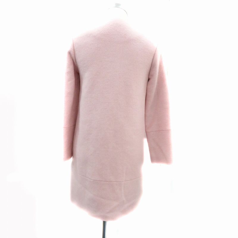 ブルーガール　コート ブルーガール BLUGIRL ノーカラーコート ロング丈 ビジュー 38 M