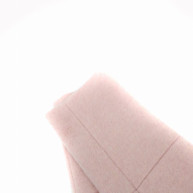 ブルーガール BLUGIRL ノーカラーコート ロング丈 ビジュー 38 M