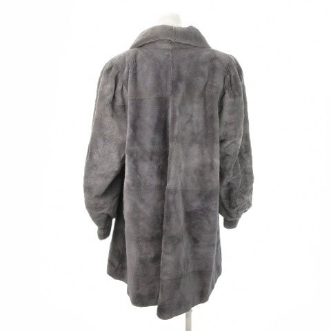 EMBA 　エンバ　ミンク　毛皮　コート　11号　B2571 エンバ EMBA ファーコート シェアードミンク 毛皮 染毛 ミドル丈 M