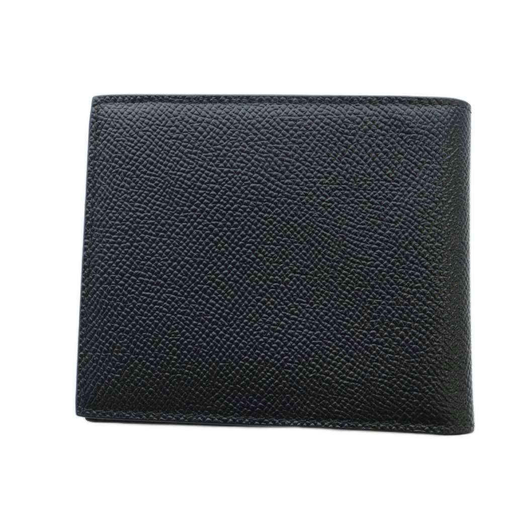 ドルチェ-ガッバーナ ドルガバ DOLCE-GABBANA ドーフィンカーフスキン 二つ折り財布 札入れ ウォレット レザー ロゴ 黒 ブラック GY 11 MQ