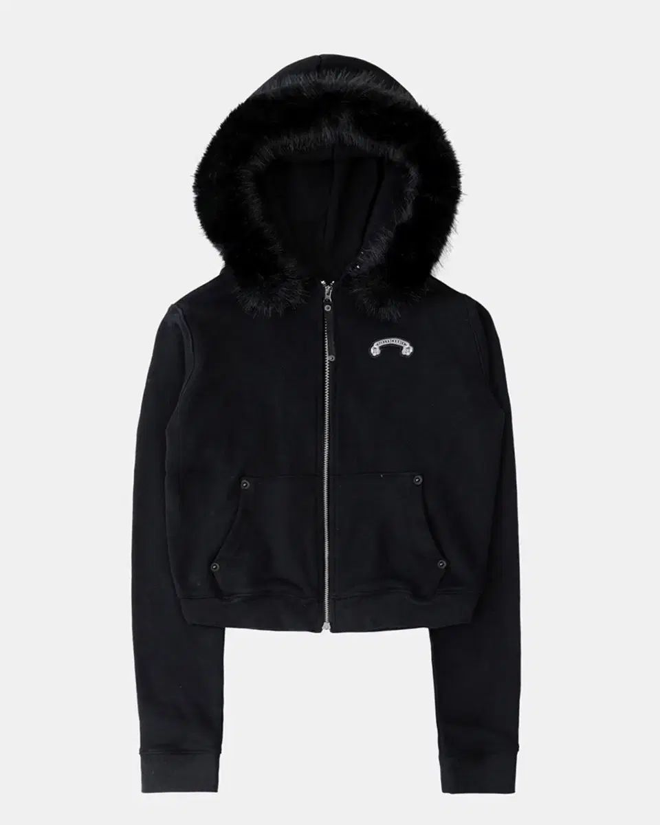 バッドブラッド コスモ11 ディタッチャブル ファー フーディー ジップアップ S