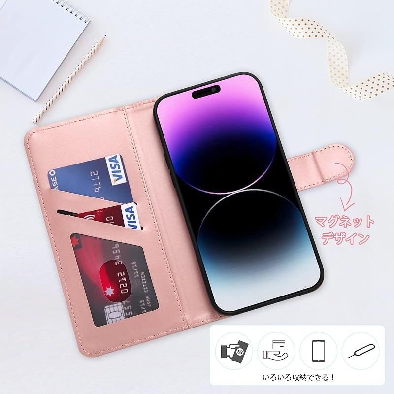 Qribo 適用の Xiaomi Poco M7 Pro ケース 手帳型 Poco M7 Pro 5G 手帳