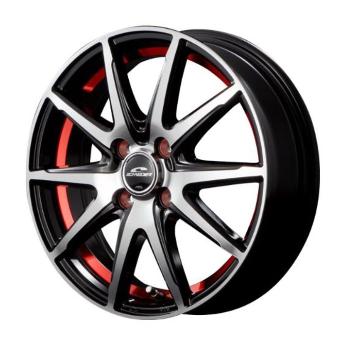 ホイール4本セット 14インチ 5.5J+38 4H-100 SCHNEIDER RX-02 ブラック