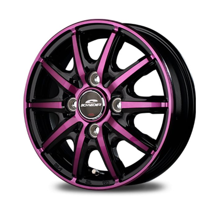 ホイール4本セット 12インチ 3 5 B 42 4 H 100 RX 10 K クリスタルパープル