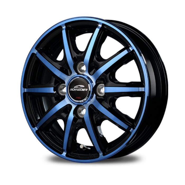 ホイール4本セット 14インチ 4 5 J 45 H 100 RX 10 K クリスタルブルー