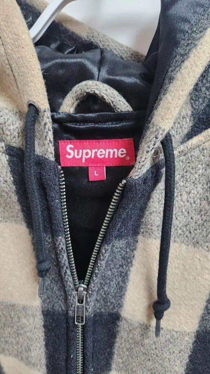 シュプリーム 15 FW WHO フード ウール ブルゾン オフホワイト large