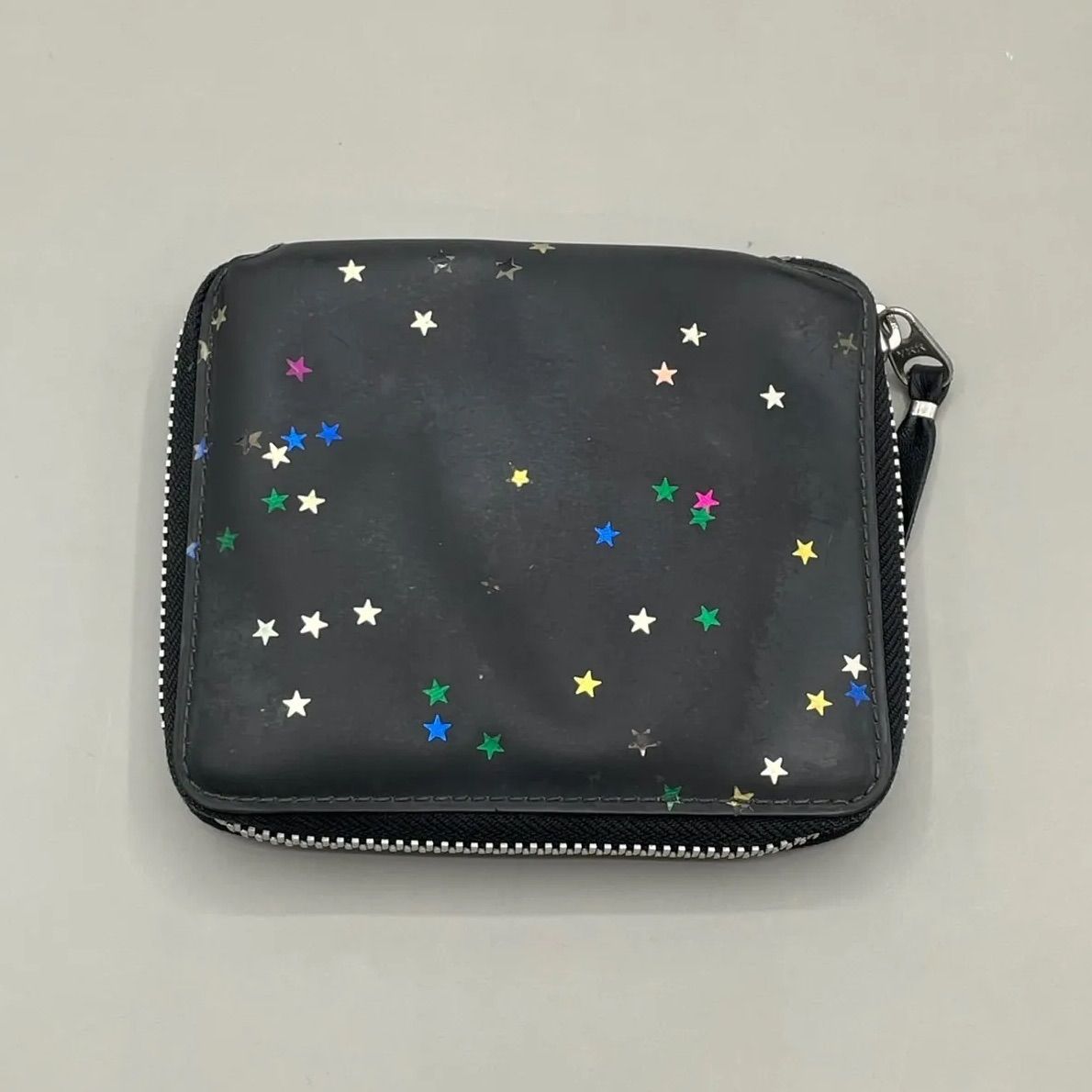 COMME de GARCONS コムデギャルソン 二つ折り財布 ミニウォレット コンパクト 星 スター y 2 k archive 00 s 黒 ブラック