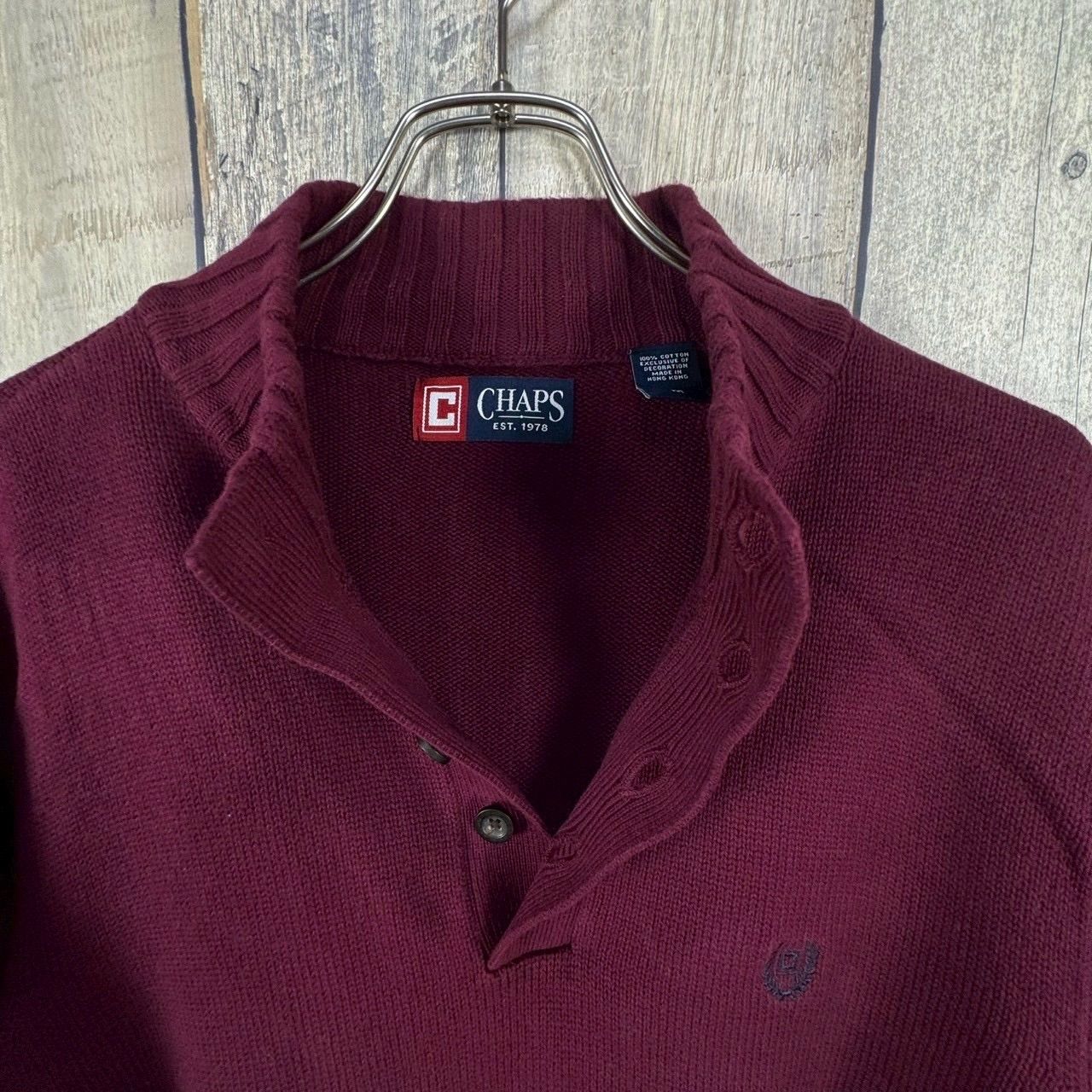CHAPS RALPH LAUREN チャップス ラルフローレン ハーフボタン ヘンリー 