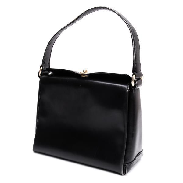【GUCCI】ハンドバッグ　レザー　ブラック　ターンロック グッチGUCCI ターンロックレザーハンドバッグ 黒 - メルカリ