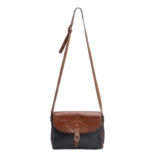 バリーBALLY レザーフラップショルダーバッグ 黒茶 - メルカリ バリーBALLY レザーフラップショルダーバッグ 黒茶 - メルカリ