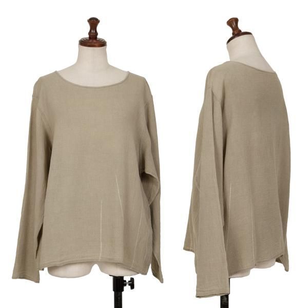 ヨーガンレールJURGEN LEHL リネン裾抜染カットソー ベージュM - メルカリ