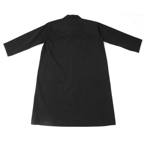 ヨーガンレールJURGEN LEHL レーヨンコットンフライフロントコート 黒M