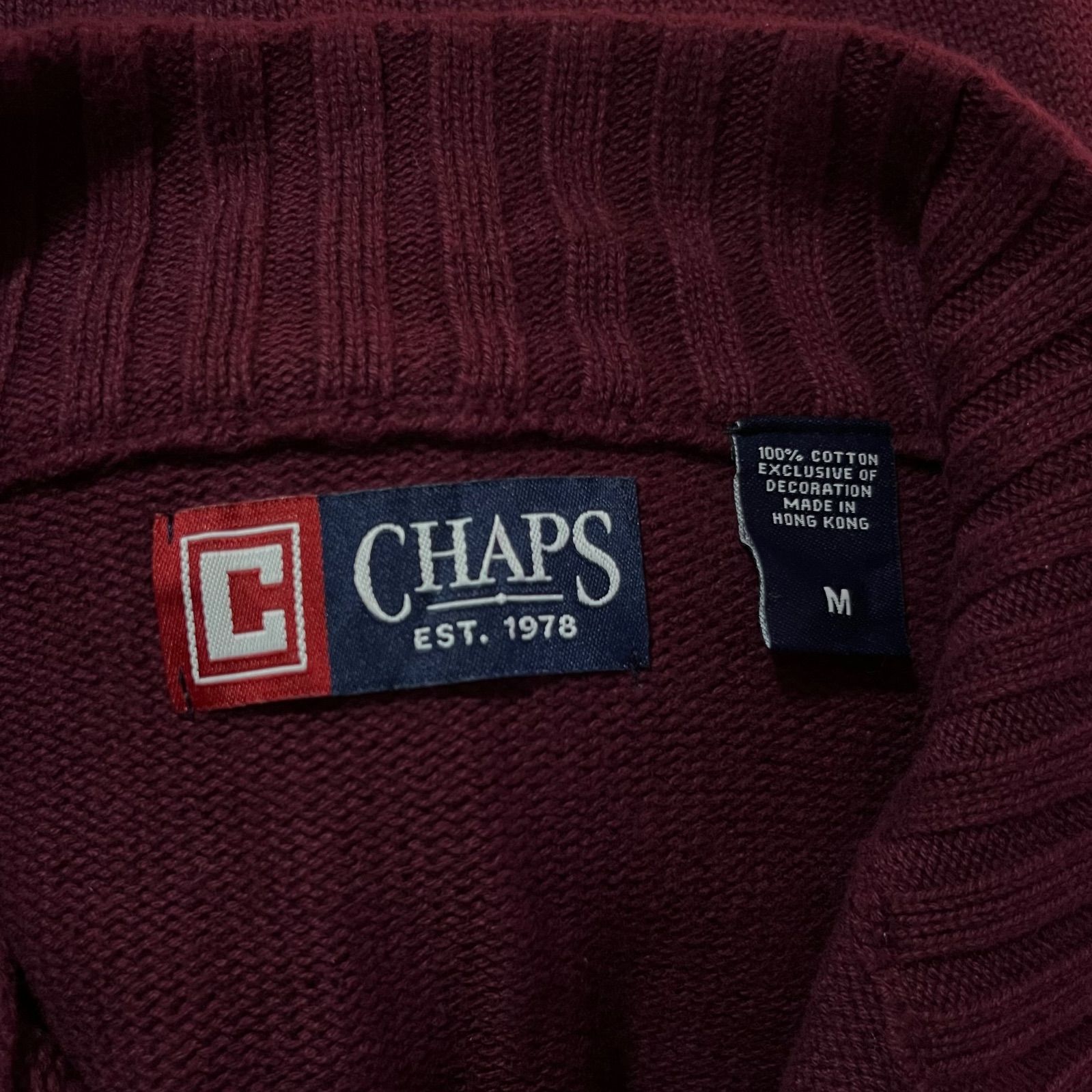 CHAPS RALPH LAUREN チャップス ラルフローレン ハーフボタン ヘンリー 