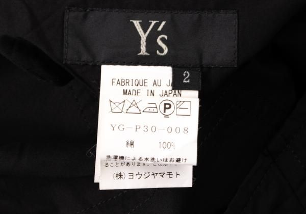 ワイズ Y's コットン刺繍デザインワイドパンツ 黒2 セール ワイズ Y's