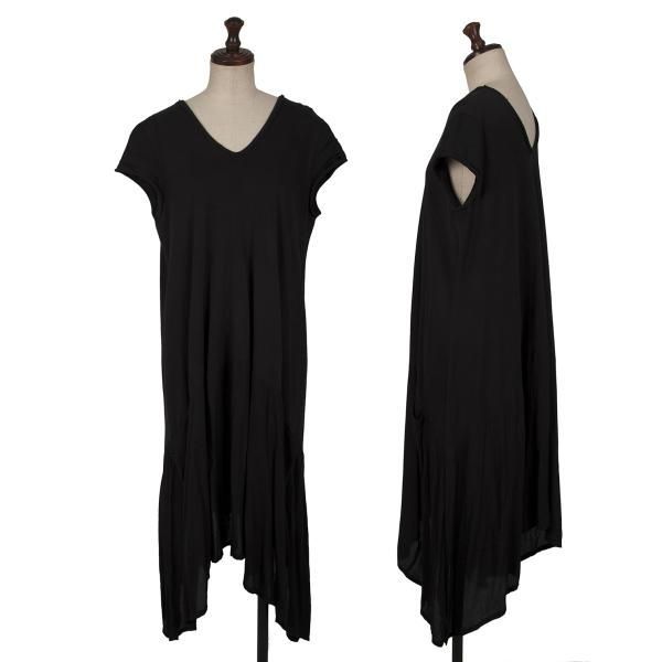 ワイズ Y's コットン素材切替ノースリーブワンピース 黒2 - メルカリ