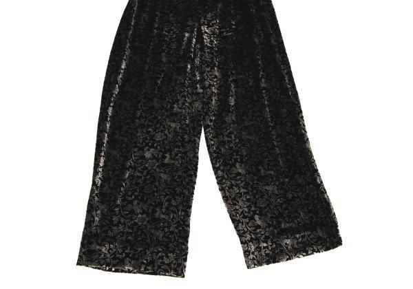 Giorgio Armani パンツ ベロア素材 ジョルジオ アルマーニGIORGIO ARMANI アラベスクプリントベロアワイド