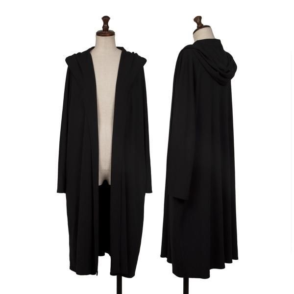 ヨーガンレールJURGEN LEHL ウールシルクフーテッドロングカーディガン