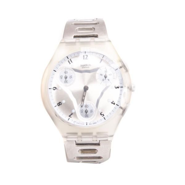 スウォッチswatch スキンクロノ 腕時計 シルバー