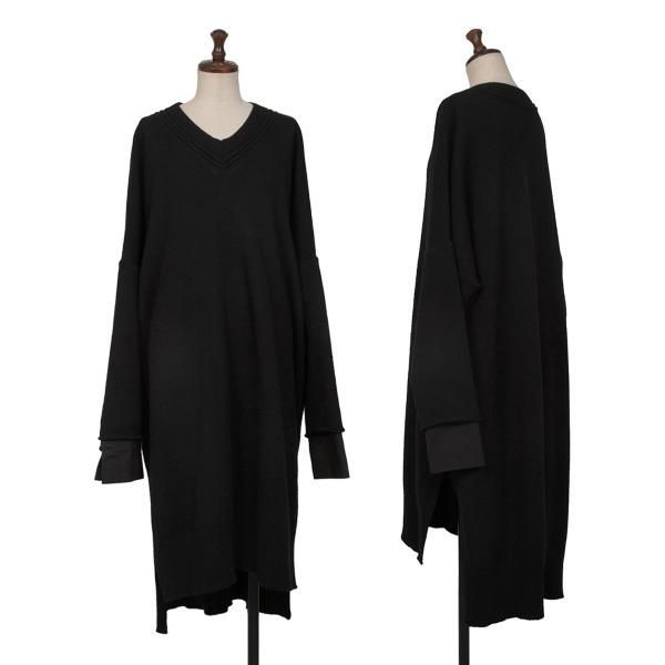 ヨウジヤマモト　Y's 半袖ニット ブラック ニット付きTシャツ 黒 Y's（ワイズ） 半袖 ヨウジヤマモト ワイズ