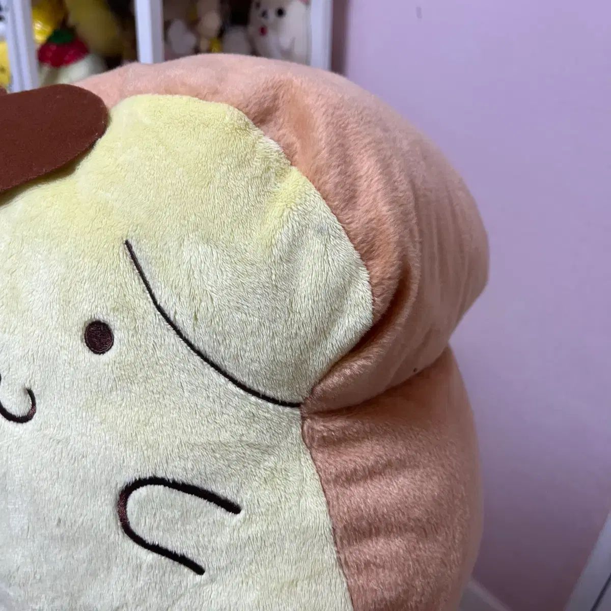 ポムポムプリン キルティングバッグ クッション ぬいぐるみ