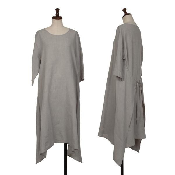 ヨーガンレールJURGEN LEHL リネンコットンバックラップワンピース