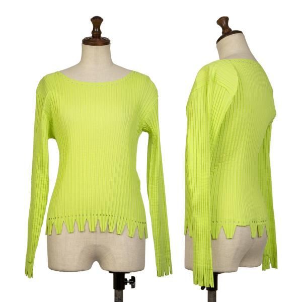 イッセイミヤケISSEY MIYAKE ポリパンチングデザインプリーツ