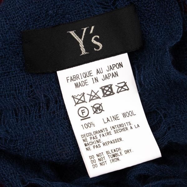 ワイズY's チェック織り3色使いストール 青赤紫他 - メルカリ