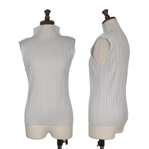プリーツプリーズPLEATS PLEASE プリーツハイネックノースリーブ