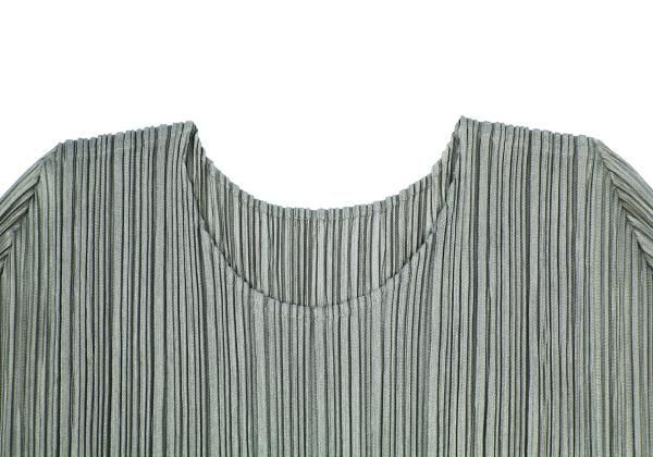 プリーツプリーズPLEATS PLEASE プリーツ半袖カットソー グレー3