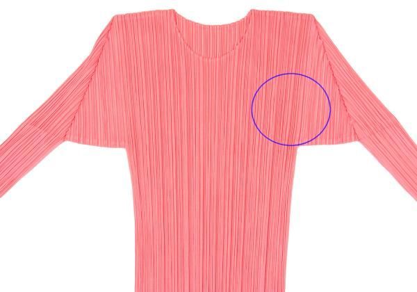 PLEATS PLEASE プリーツ長袖トップス サイズ3 ピンク PLEATS PLEASE プリーツ長袖トップス サイズ3 ピンク PLEATS PLEASE