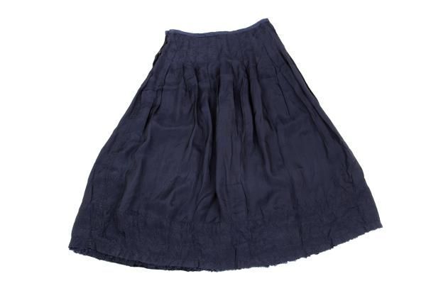 トリコ　コムデギャルソン キュプラ カーゴパンツ S 濃紺 トリココムデギャルソンtricot COMME des GARCONS ウォッシュド