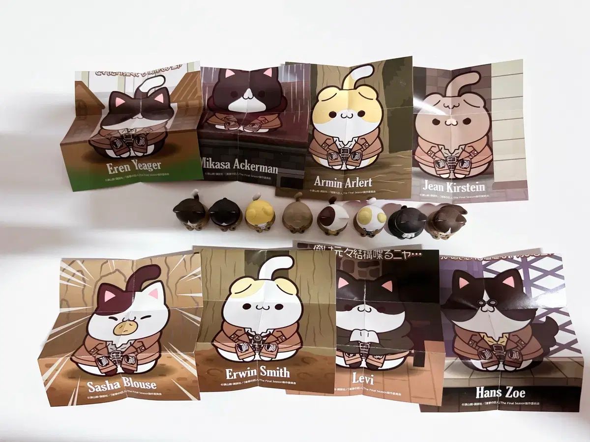 進撃の巨人 進撃のMEGAキャットフィギュア エレン リヴァイ エルヴィン スミス ハンジ まとめ