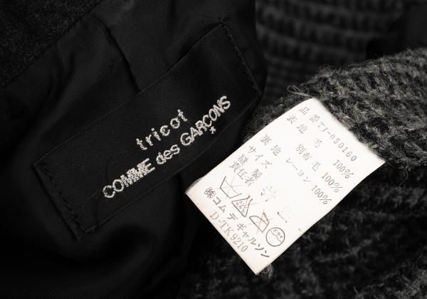 トリコ コムデギャルソンtricot COMME des GARCONS ウールチェック