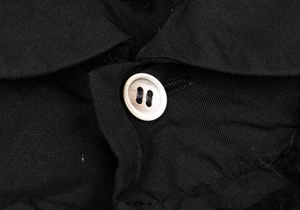 2021AWコムコム コムデギャルソン 裁断デザイン丸襟シャツ ワンピース M黒 drop-kaitori_4-2411-87
