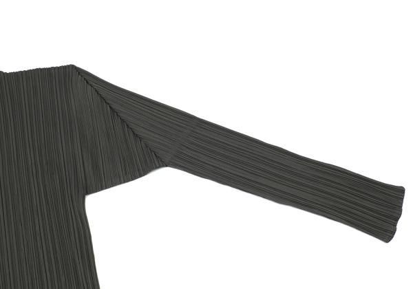 プリーツプリーズPLEATS PLEASE ハイネックカットソー グレー4 - メルカリ