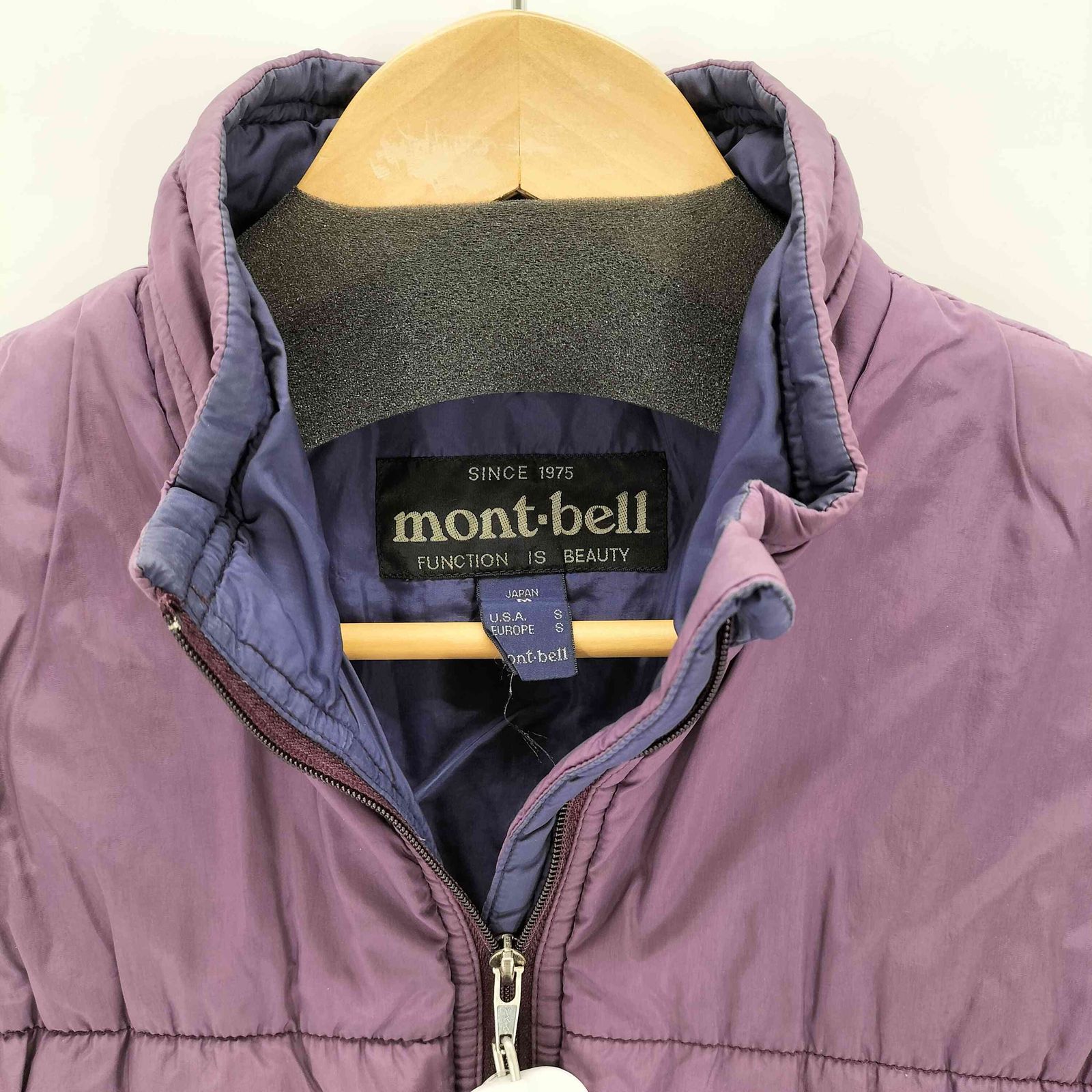 モンベル mont bell 90s ロゴ刺繍 中綿ベスト メンズ JPN：S - メルカリ