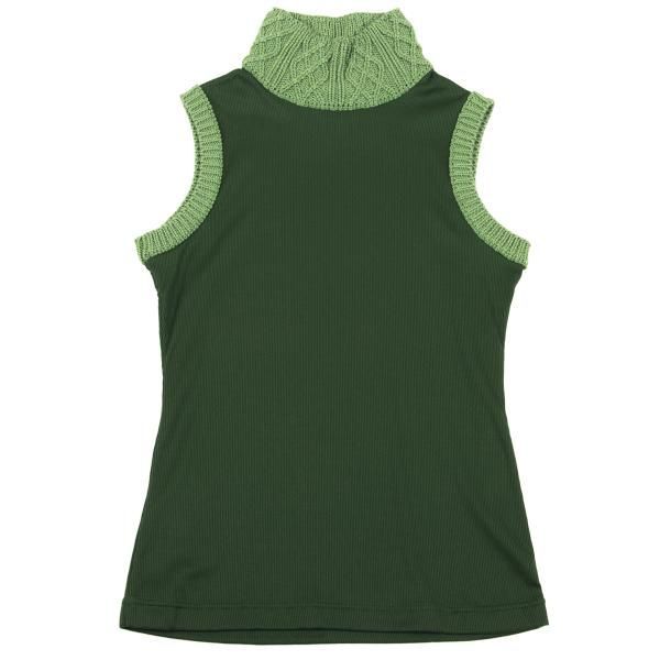 ジャンポールゴルチエJean Paul GAULTIERハイネックノースリーブ ジャンポールゴルチエファムJean Paul GAULTIER FEMME ストレッチリブ