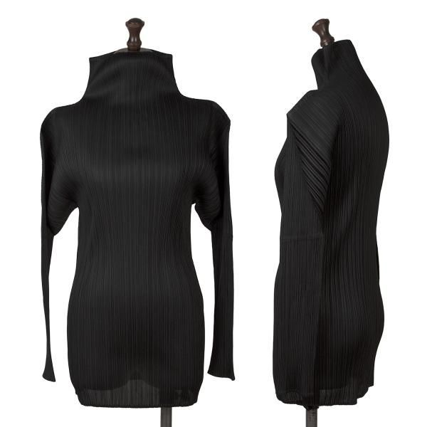 プリーツプリーズPLEATS PLEASE ハイネックカットソー 黒 黒4 - メルカリ プリーツプリーズPLEATS PLEASE ハイネックカットソー 黒 黒4 - メルカリ