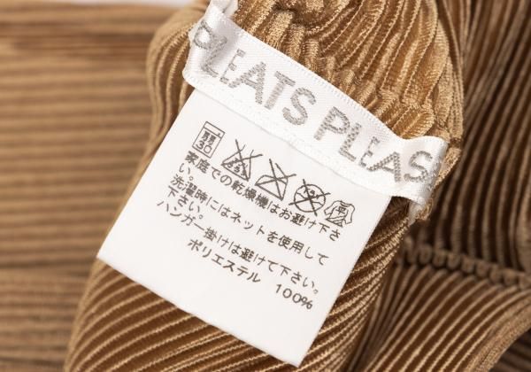 プリーツプリーズPLEATS PLEASE 横プリーツクロップドカットソー