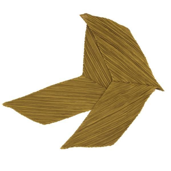 プリーツプリーズPLEATS 販売 PLEASE ジグザグスカーフ ゴールド